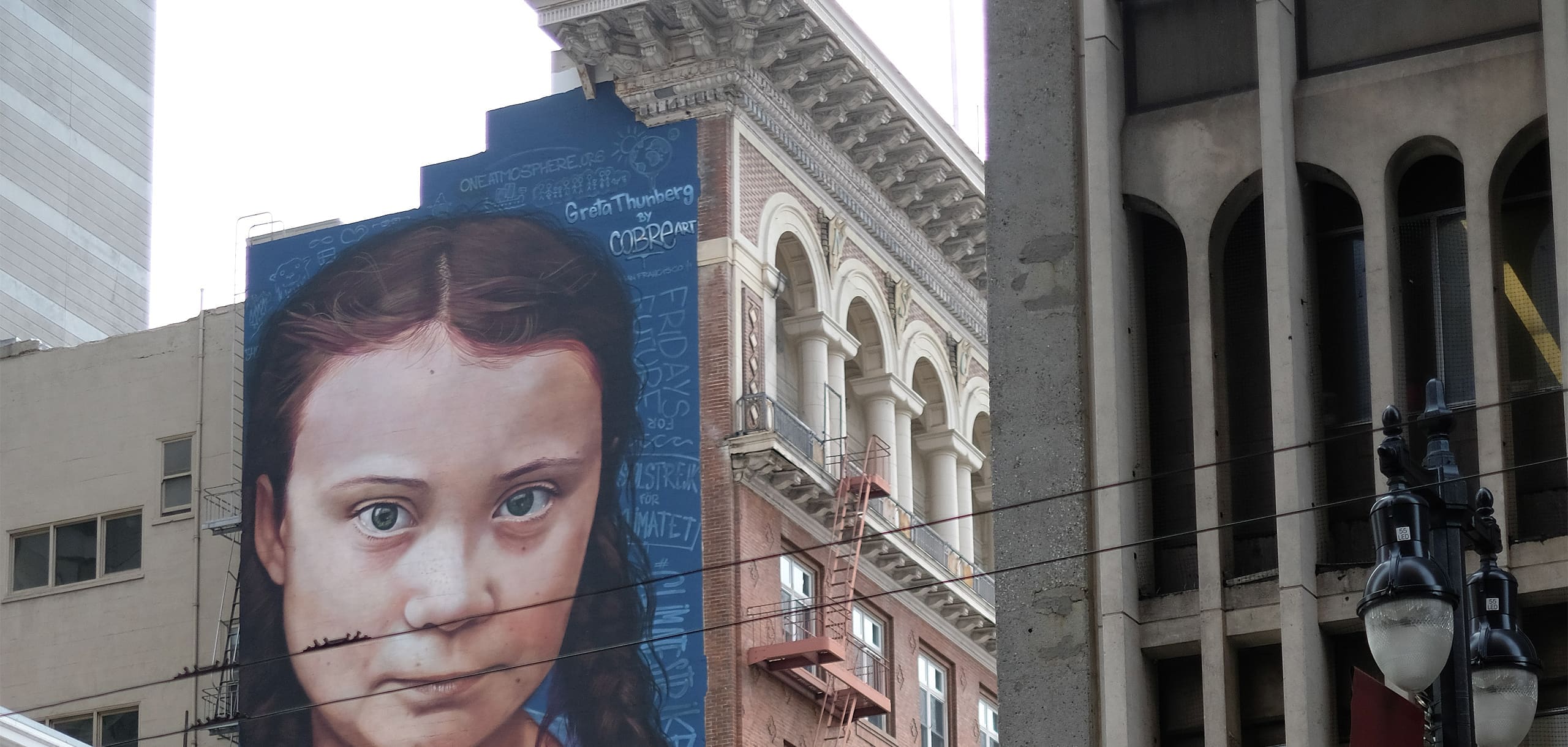 Greta Thunberg mural