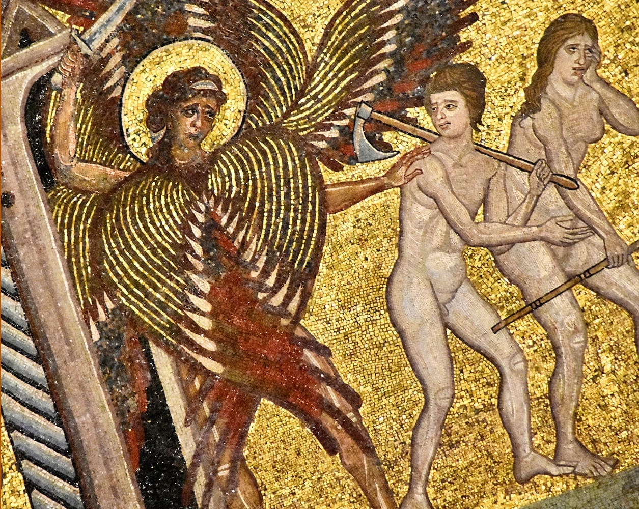 Angels assisting in spiritual combat