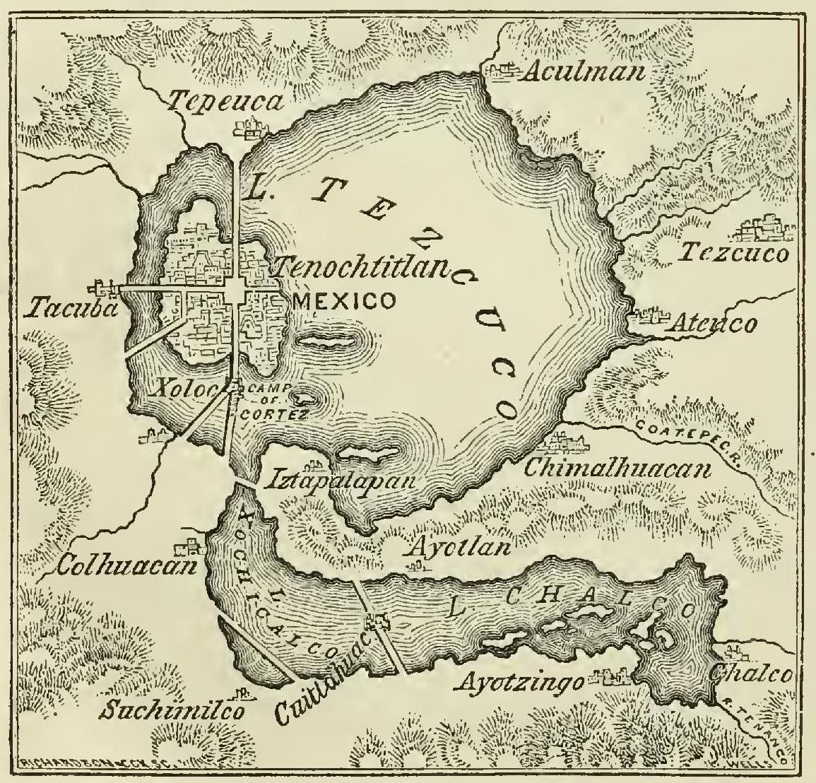Lake_Texcoco_(Lago_de_Texcoco)_December_1855_map_from_Harper's_New_Monthly_Magazine_Volume_12_December_1855_to_May_1856_(IA_harpersnew12harper)_(page_34_crop)