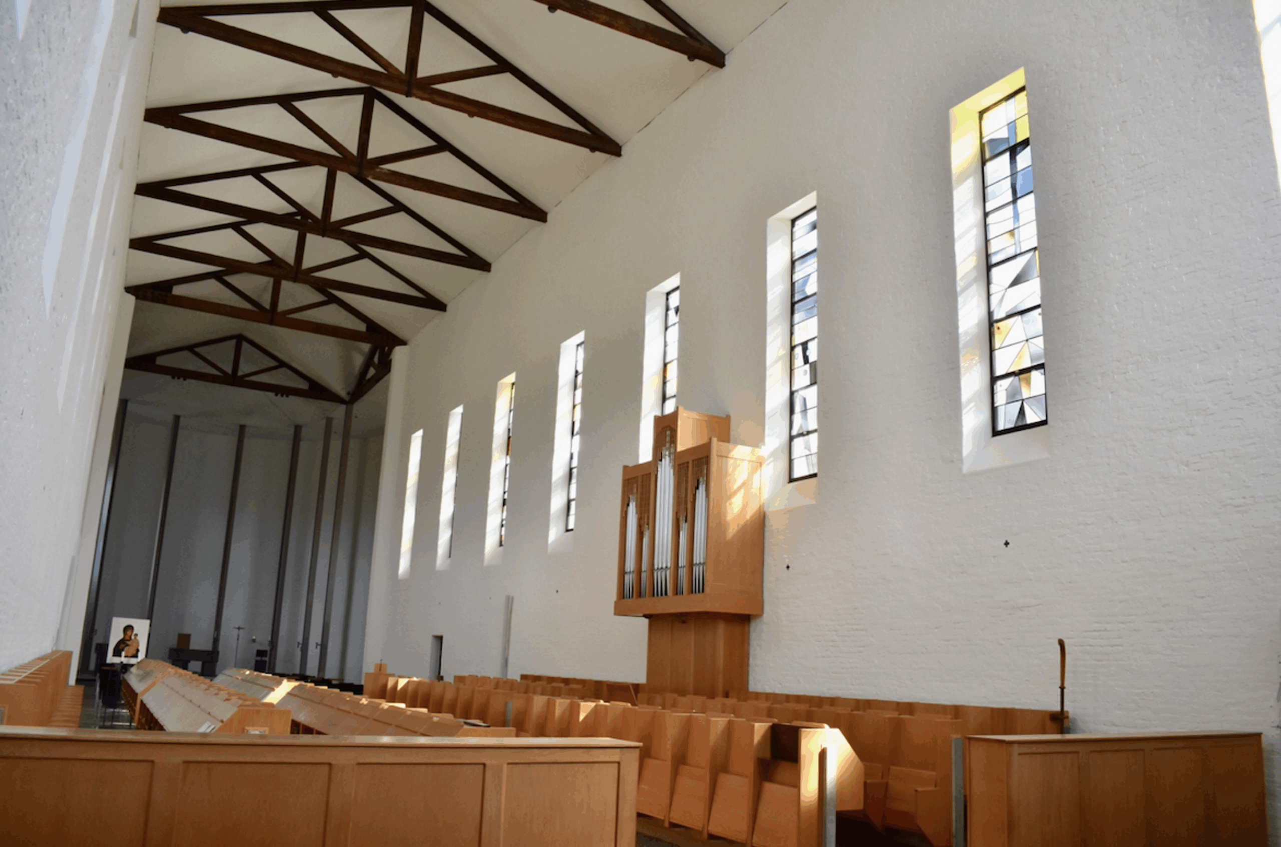 Main nave at the Abbey of Gethsemani today